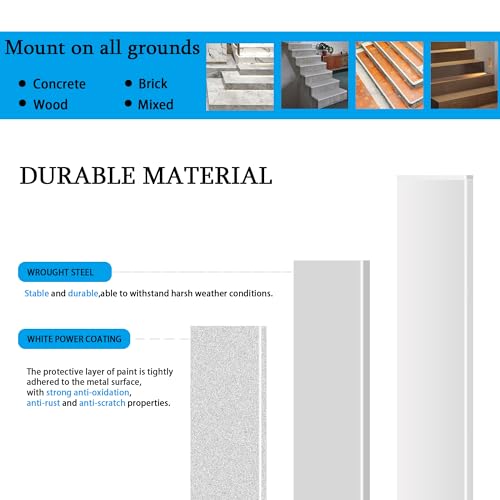 Black Heavy Duty Metal Handrail for Steps (1-3 Steps) V84705