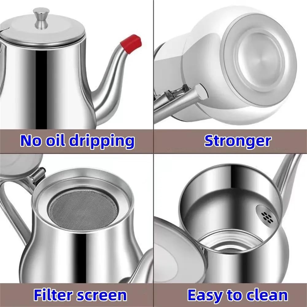 24oz 304 Stainless Steel Oil Filter Cup with Mesh K863