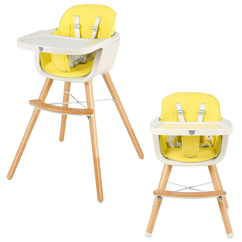 3 in 1 Convertible Wooden High Chair Beige W353131