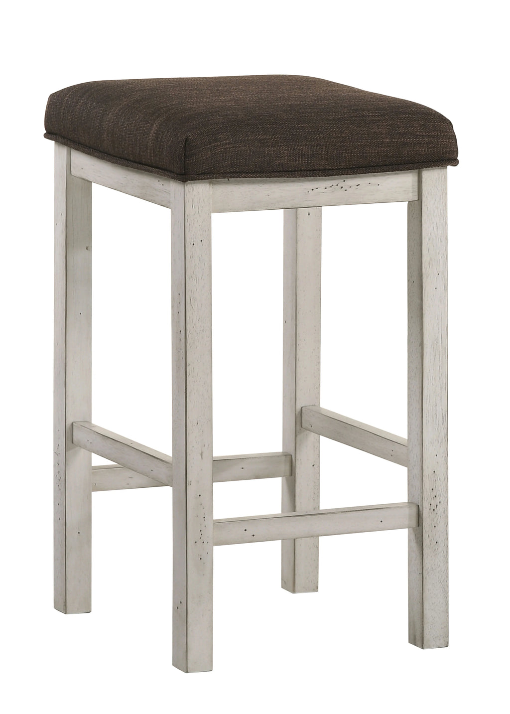 Antique White Wood Counter Stools Set of 2 K49642