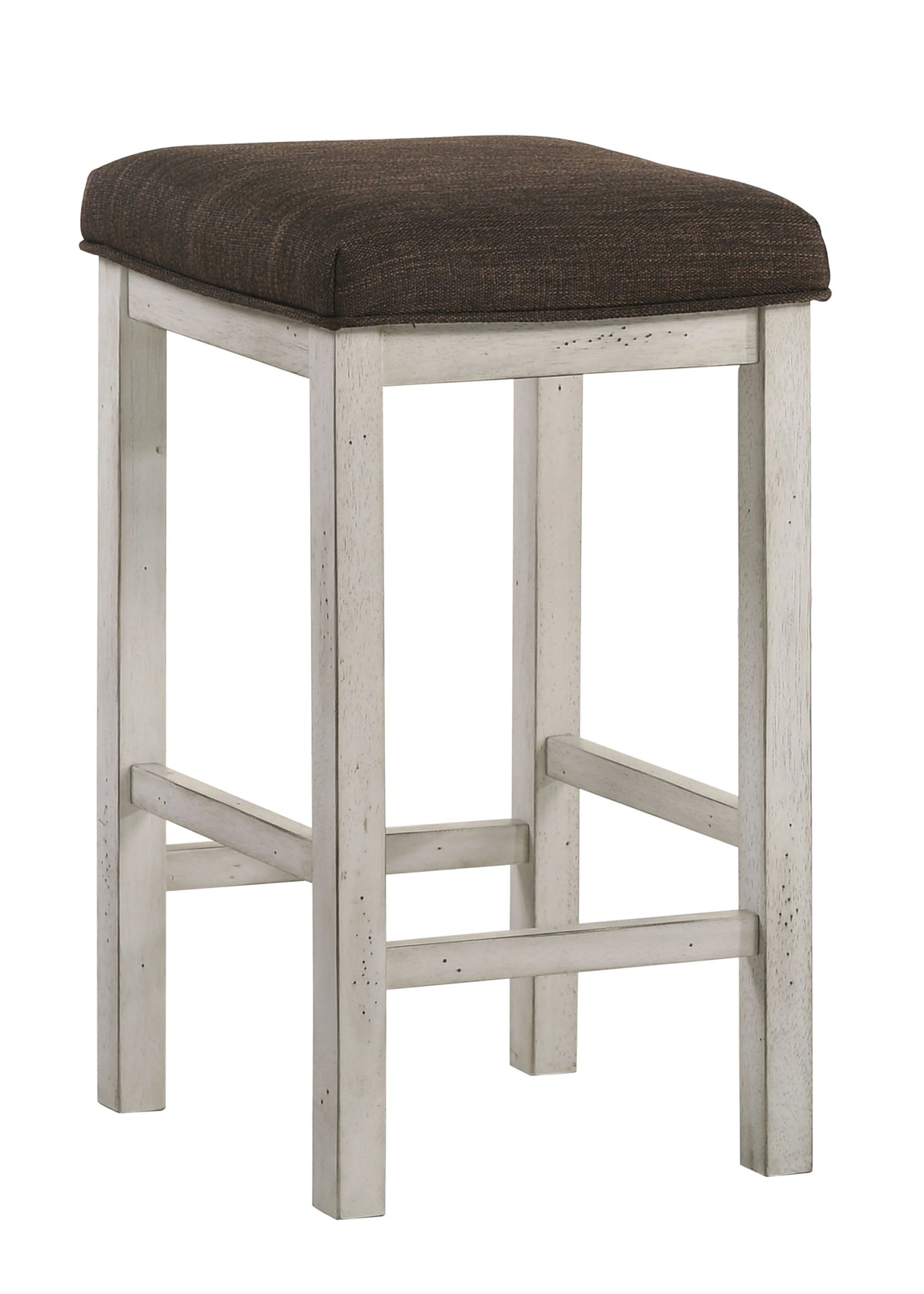 Antique White Wood Counter Stools Set of 2 K49642