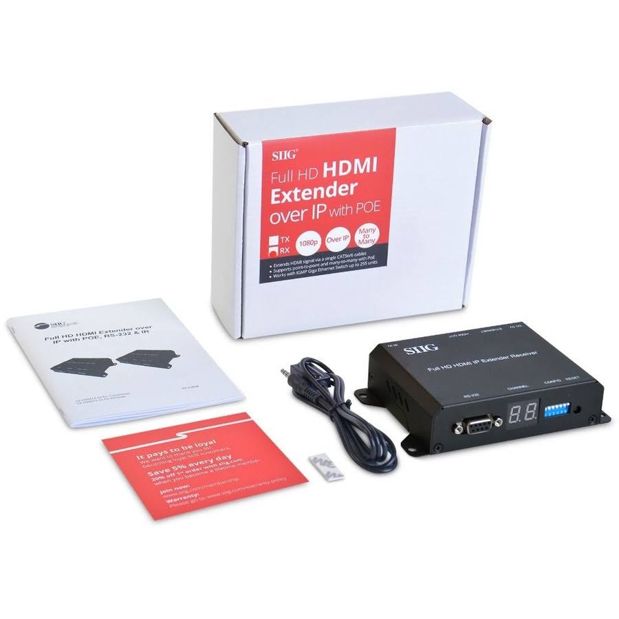 Full HD HDMI Extender over IP with PoE, RS-232 & IR U3141