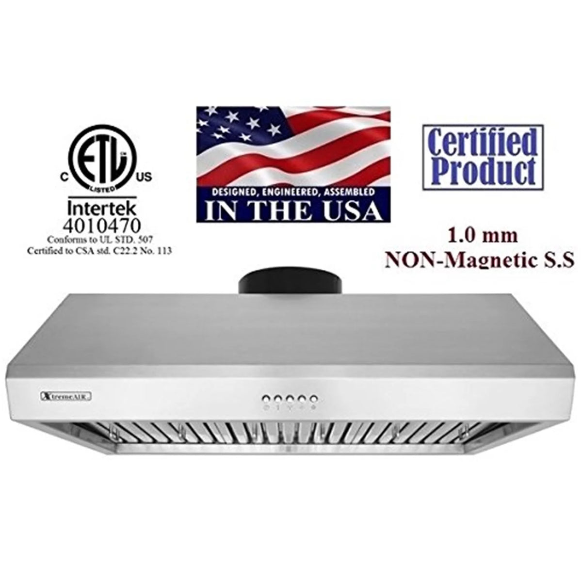 Non-Magnetic Under Cabinet Hood X157