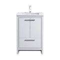 24 in. Modern Bathroom Vanity with White Quartz Counter Top E40697