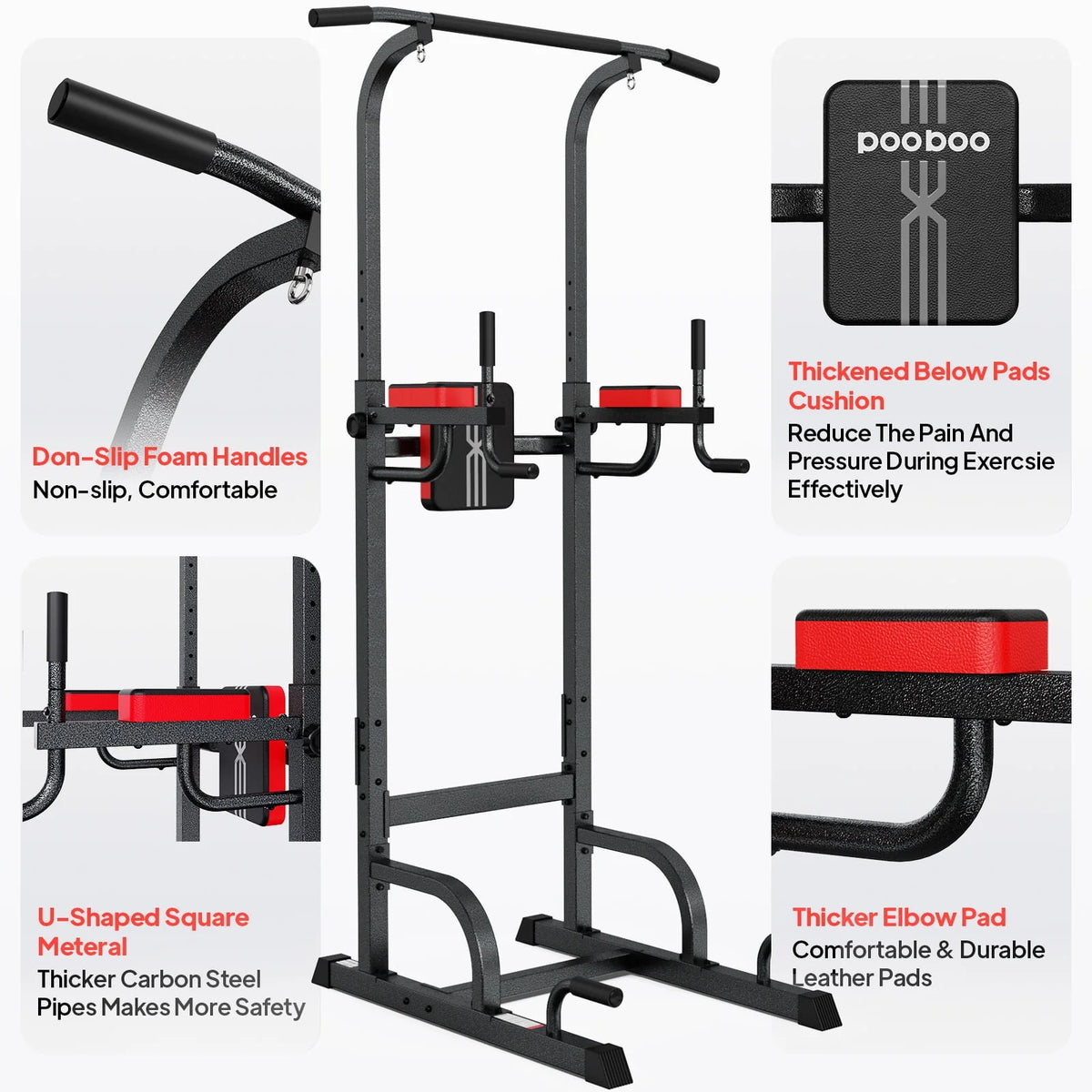Multifunction Power Tower Dip Station Pull up Bar N209