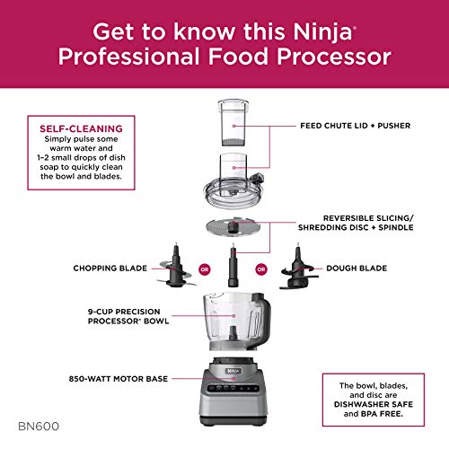 9-Cup Food Processor with Silver Stainless Finish F243