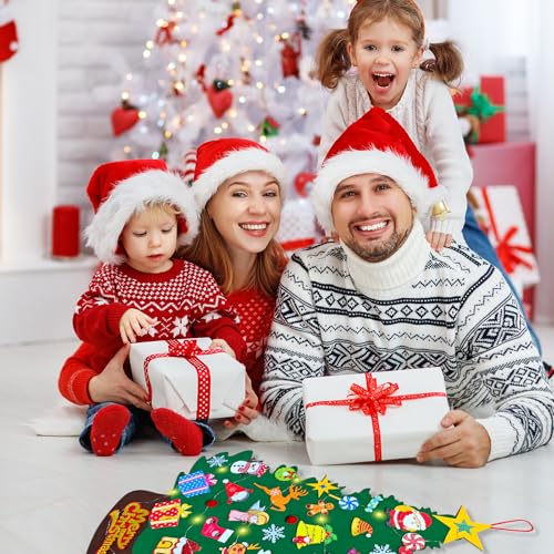 3ft Felt Wall Christmas Tree with 33 Ornaments and Advent Calendar U461568