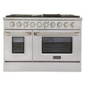 48 Pro-Style Propane Gas Dual Fuel Range with 4 Burners in Stainless Steel M4833