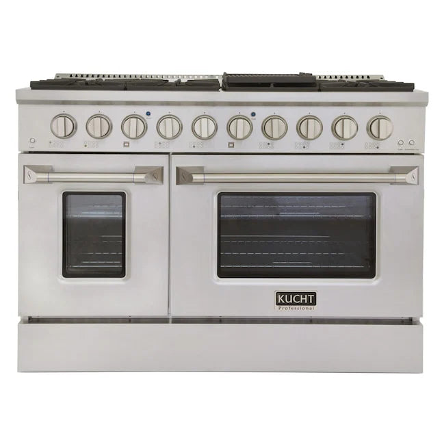 48 Pro-Style Propane Gas Dual Fuel Range with 4 Burners in Stainless Steel M4833