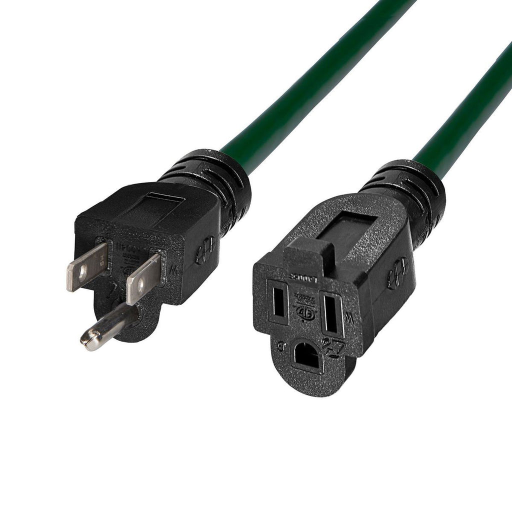 Green 25 ft. 14/3 Gauge Outdoor Extension Cord R621124