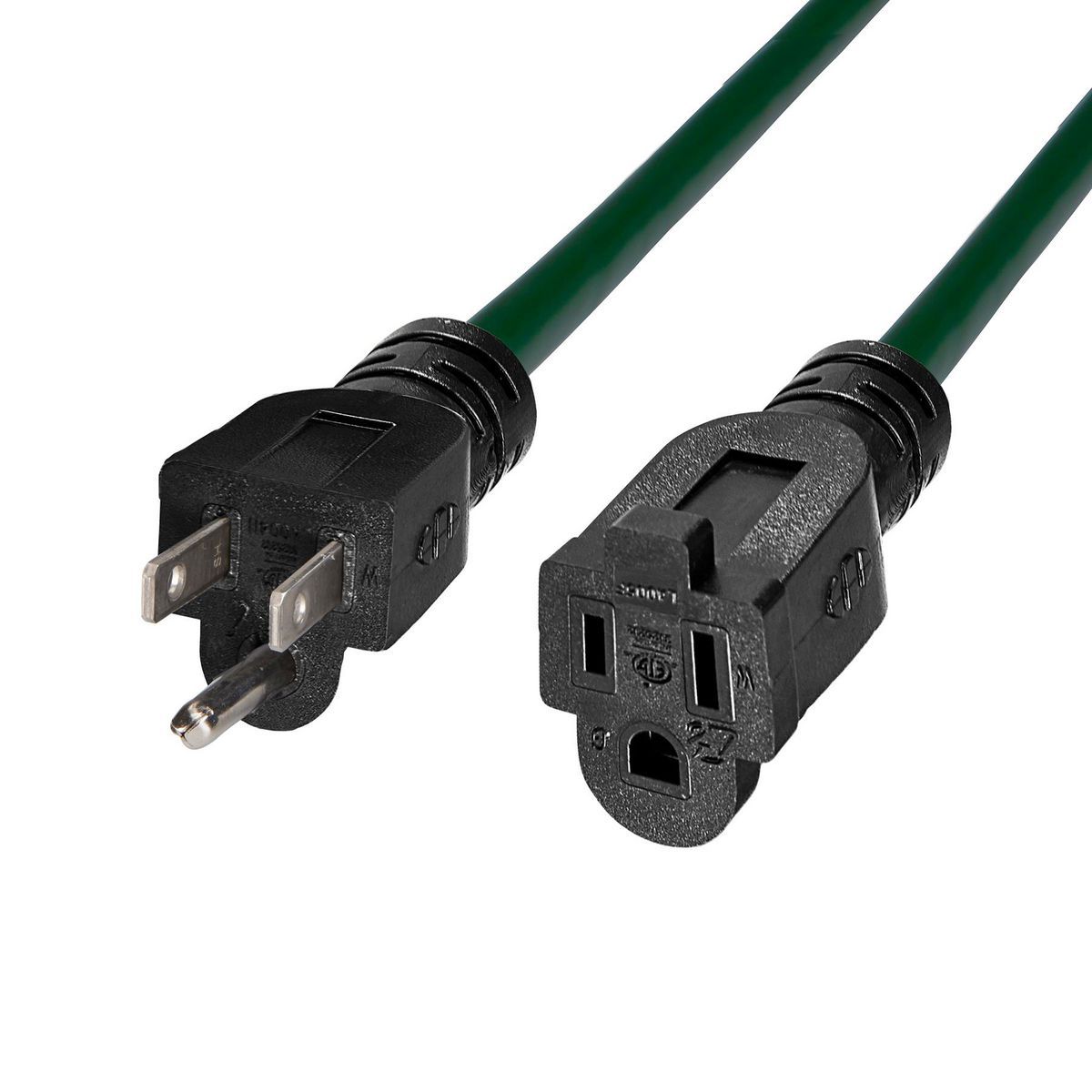 Green 25 ft. 14/3 Gauge Outdoor Extension Cord R621124