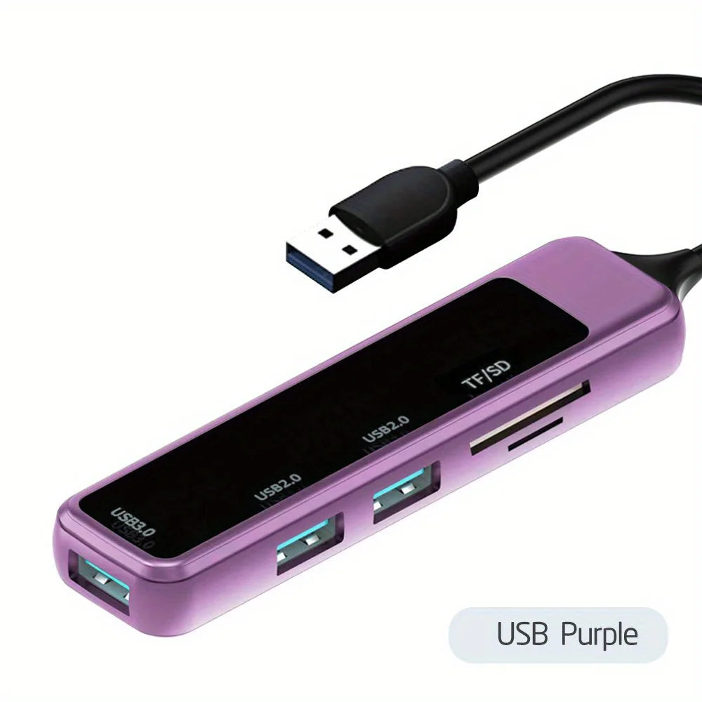 USB C 5-1 Multiport Adapter with USB 3.0 Ports and TF/SD Card Reader M59382