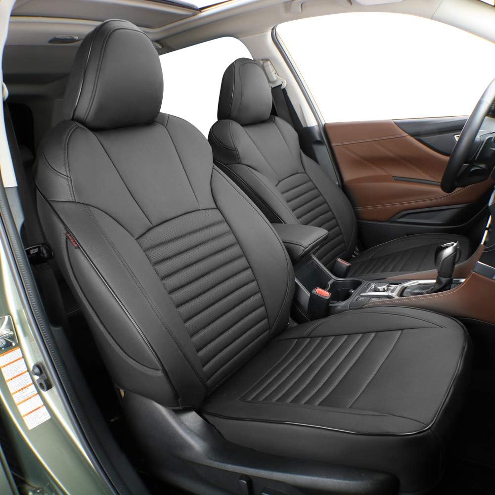 Beige Leatherette Car Seat Covers for Subaru Outback 2020 2021 2022 Z1748
