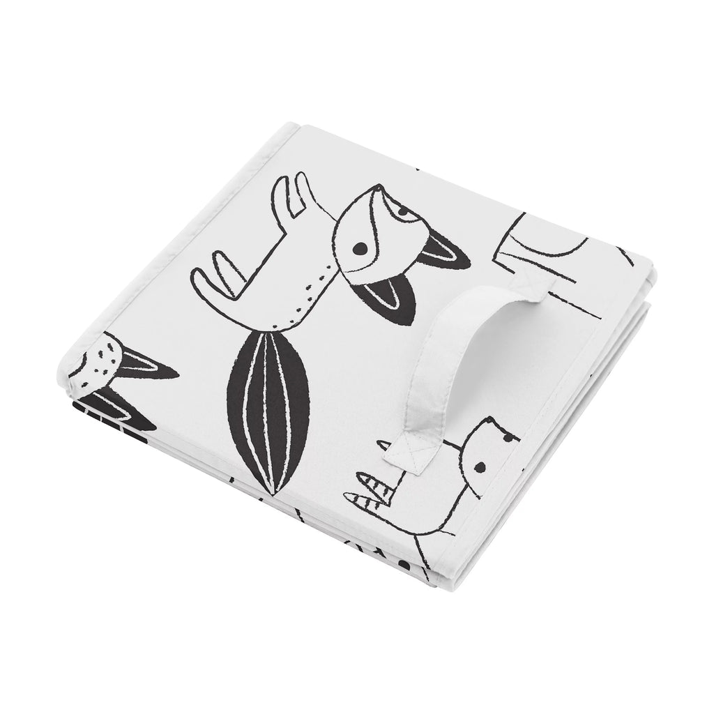 Black and White Storage Fabric Toy Box Y50965