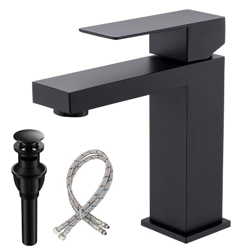 Brushed Nickel Tall Vessel Sink Faucet with Pop-up Drain Q234993