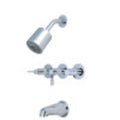 Three Handle Tub and Shower Faucet T5940