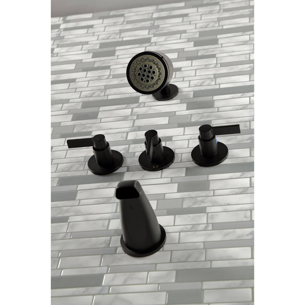 Three Handle Tub and Shower Faucet T5940