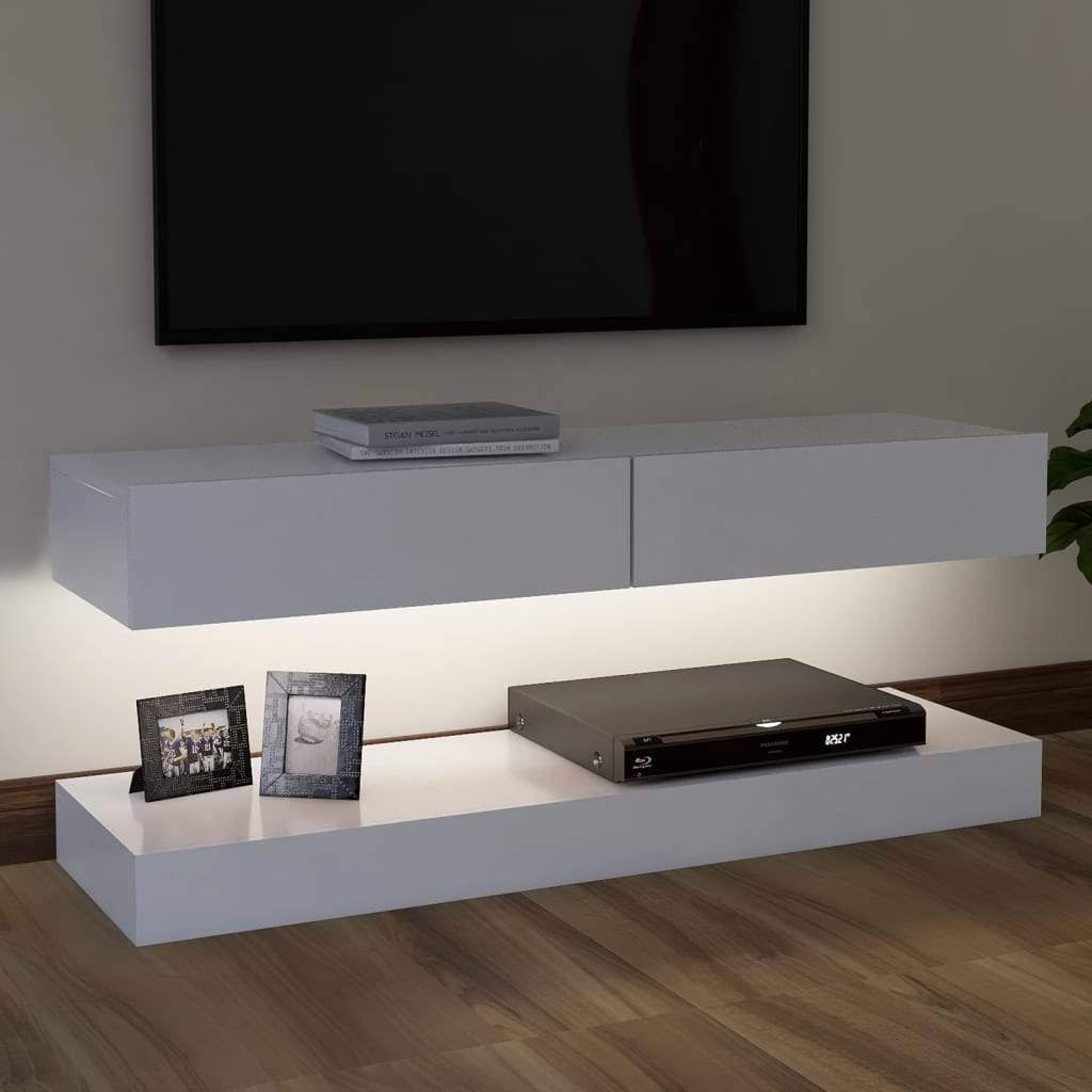 Gray TV Cabinet with LED Lights T9323