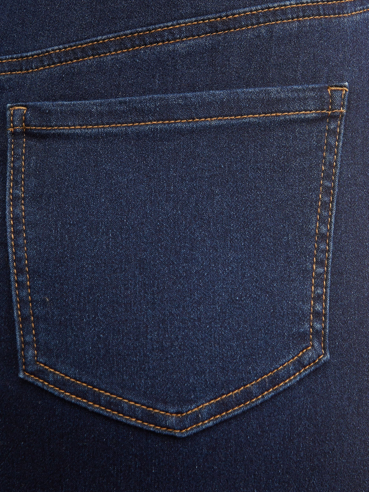 Plus Size Pull-On Denim Skirt P3868