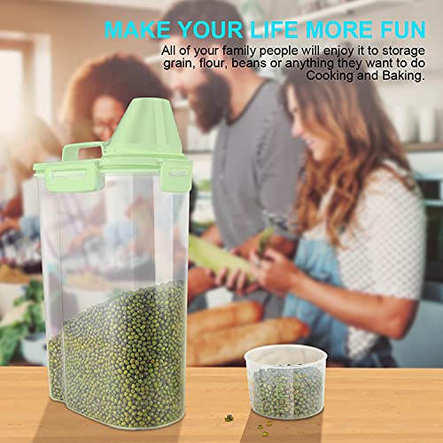 BPA Free Plastic Storage Container with Pourable Spout and Measuring Cup N28352