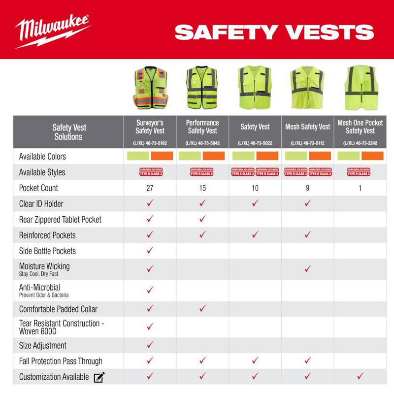 Yellow Class 3 High Visibility Safety Vest with 10-Pockets and Sleeves R7944