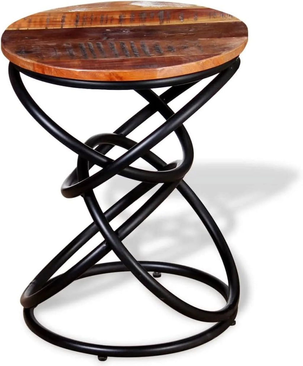 Solid Reclaimed Wood Table with Iron Frame I5825