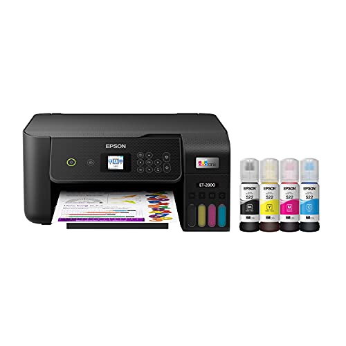 White Wireless Color All-in-One Supertank Printer F77503