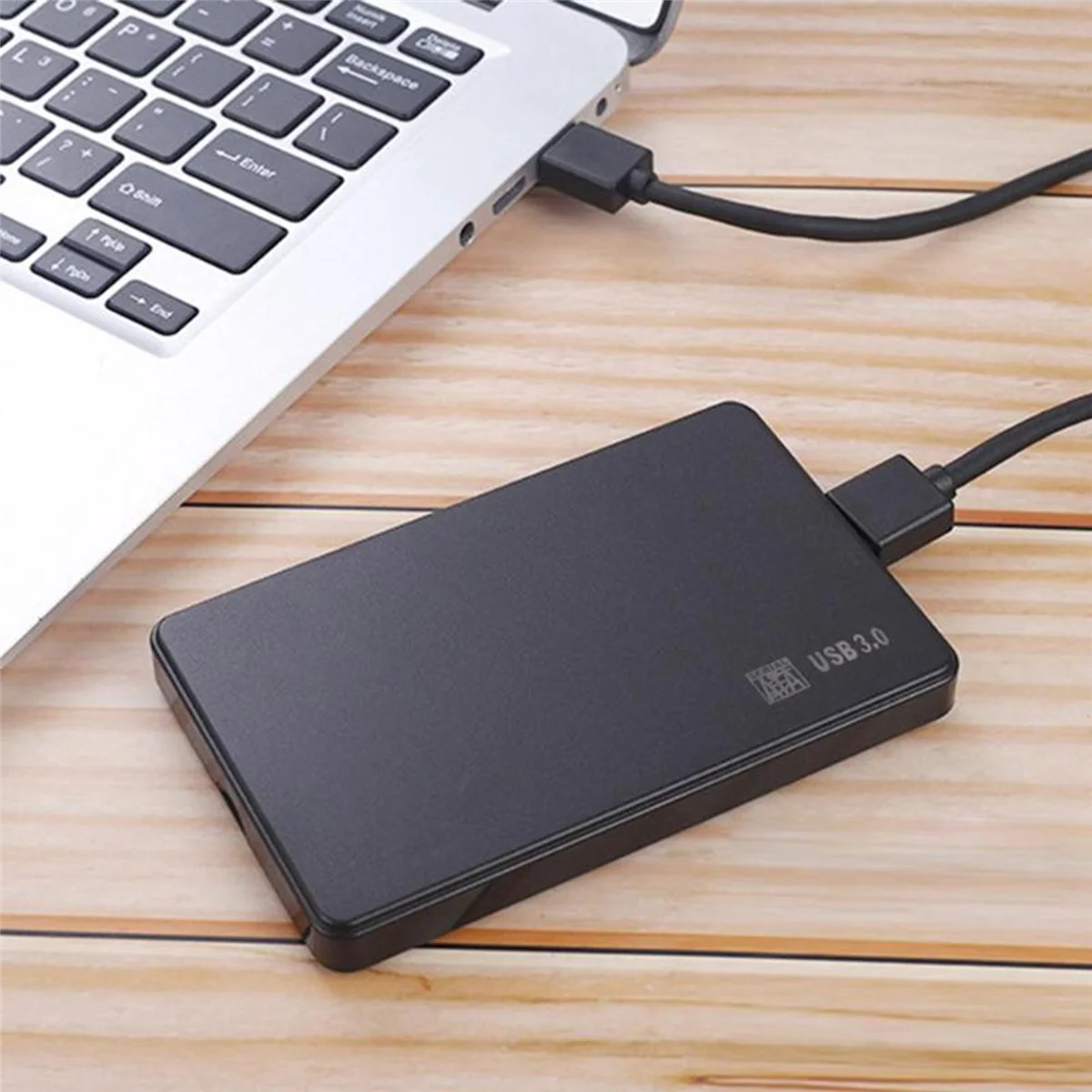 2.5In to USB 3.0 Solid State Enclosure Mobile Hard Disk Cassette with Cable D75841