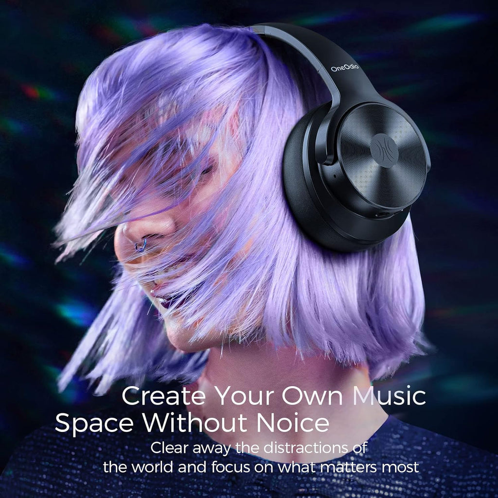 Active Noise Cancelling Wireless Wired Over Ear Headphones V441