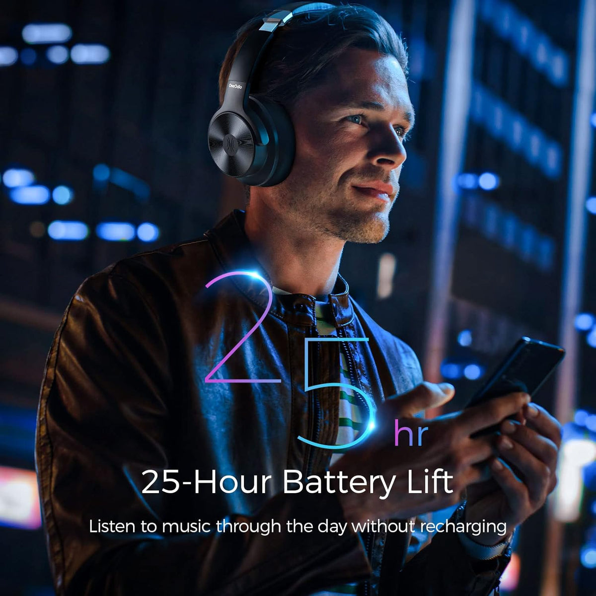 Active Noise Cancelling Wireless Wired Over Ear Headphones V441