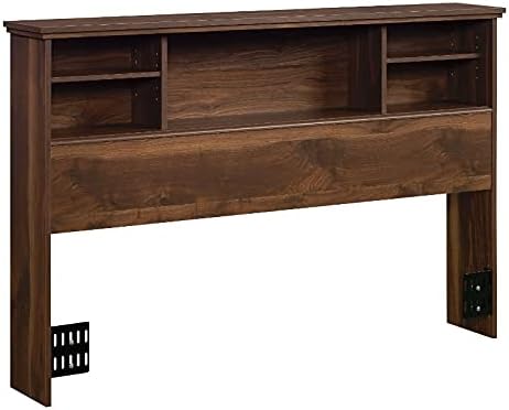 Glacier White Wooden Full-Queen Bookcase Headboard M4993