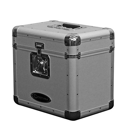 Black Stackable Record Utility Case for 70 12" Vinyl Records N158