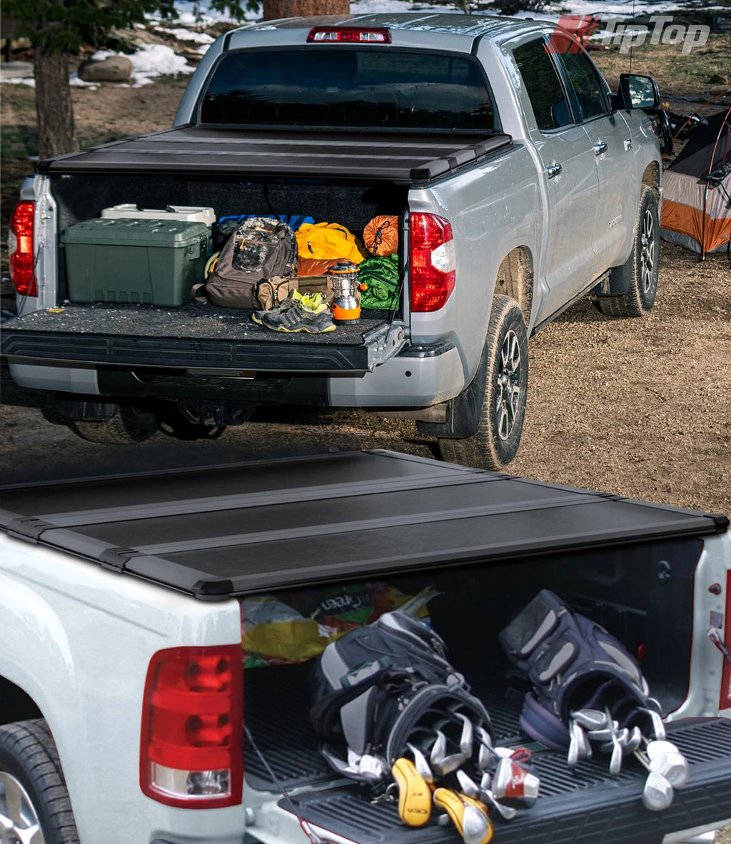 Tri-Fold Hard Tonneau Cover Truck Bed FRP 6.5ft Bed K688219