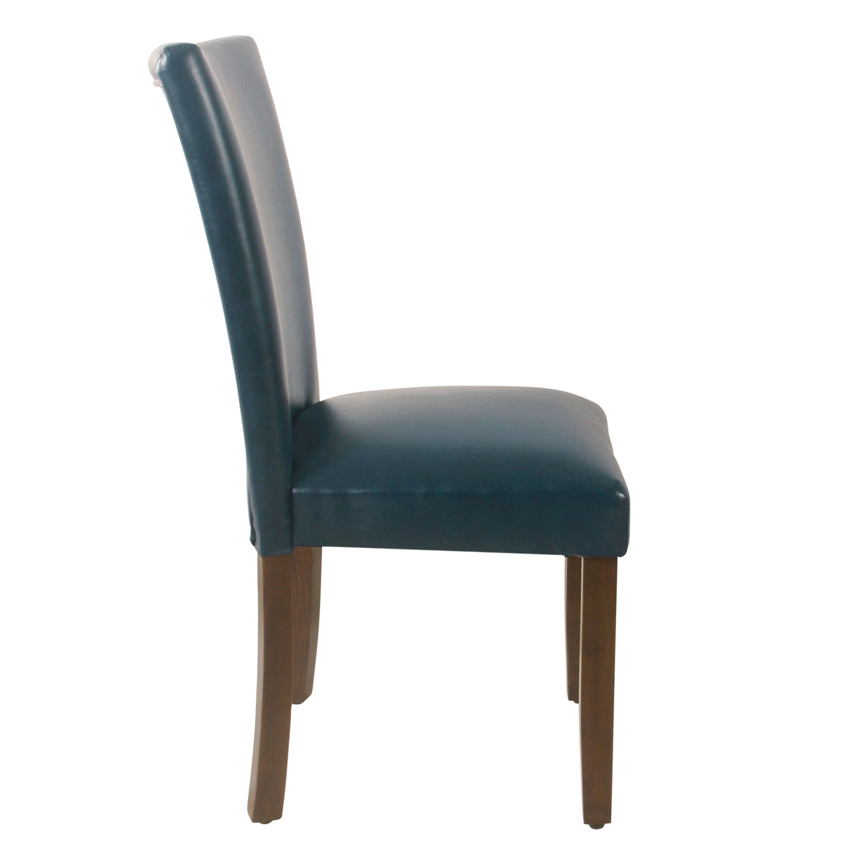 Dark Blue Faux Leather Dining Chair Set of 2 I648