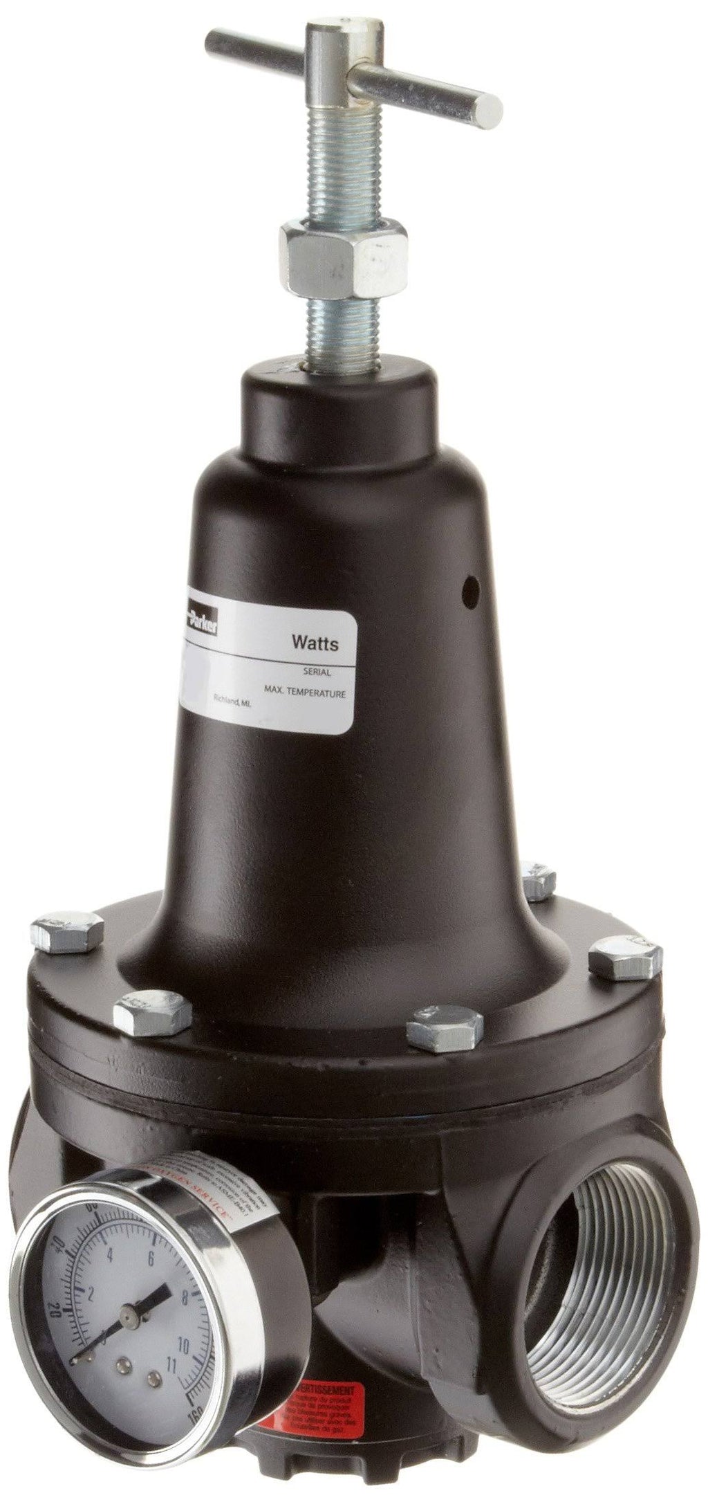 Regulator, 0-125 PSI Pressure Range, Gauge, 500 SCFM, 1-1/2x22 NPT F2922
