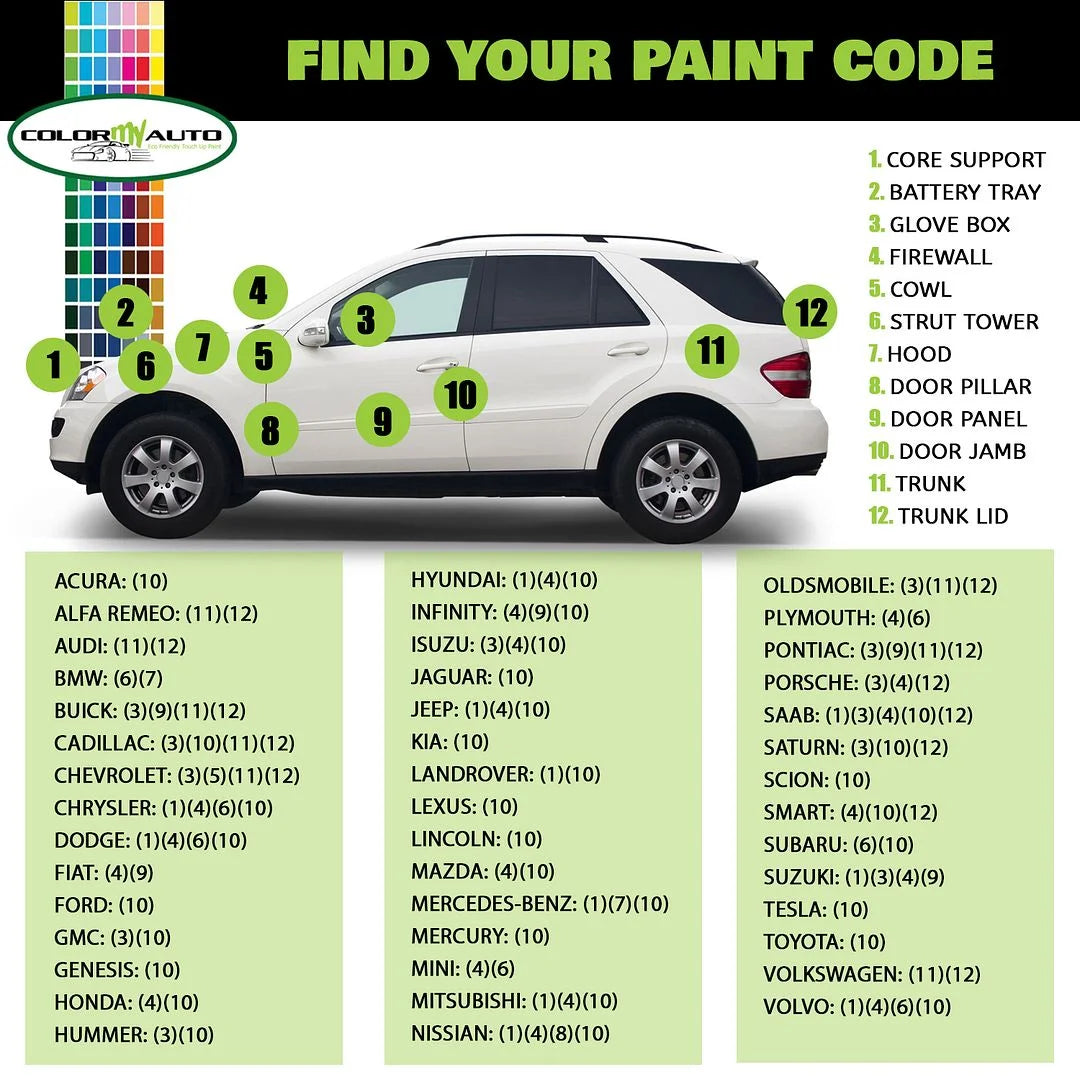 Single Stage Automotive Paint 1 Oz Bottle U8007
