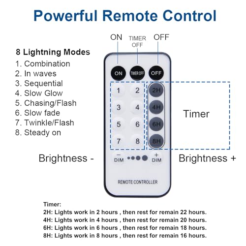 1000 LED 328 FT Waterproof String Lights with Remote & 8 Modes N79044