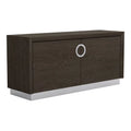 72" High Gloss Gray Lacquer Wood Buffet R49114