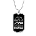 Stainless Steel or 18k Gold Dog Tag 24" Chain Necklace M8067