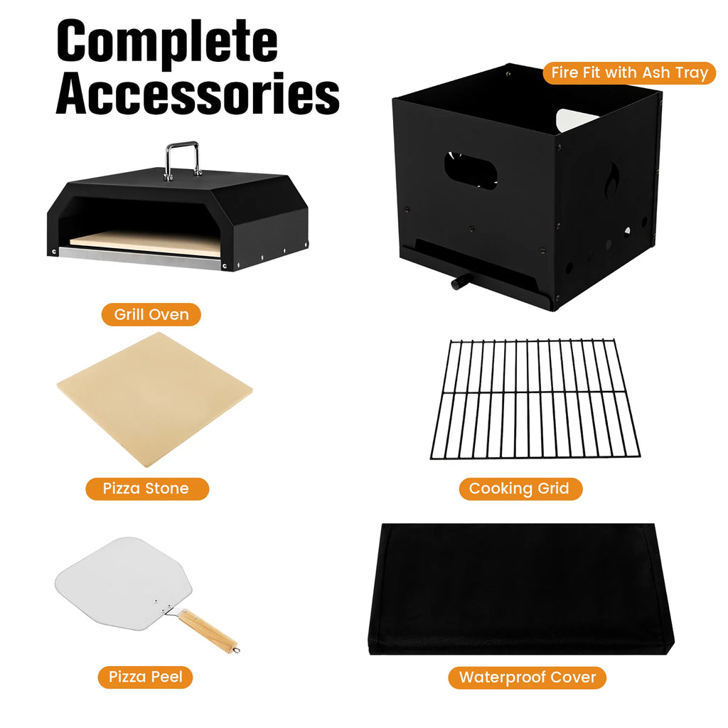 4-in-1 Wood Fired Pizza Oven F647