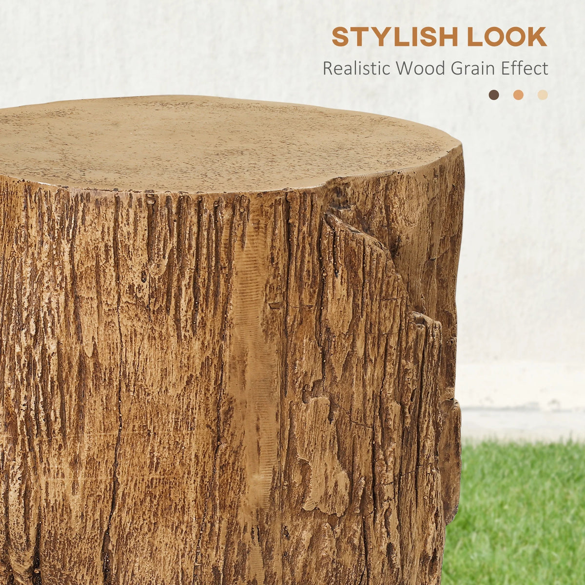 Natural Concrete Side Table Set of 2 T786
