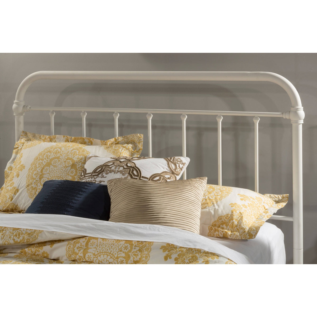 White Metal King Headboard I166649