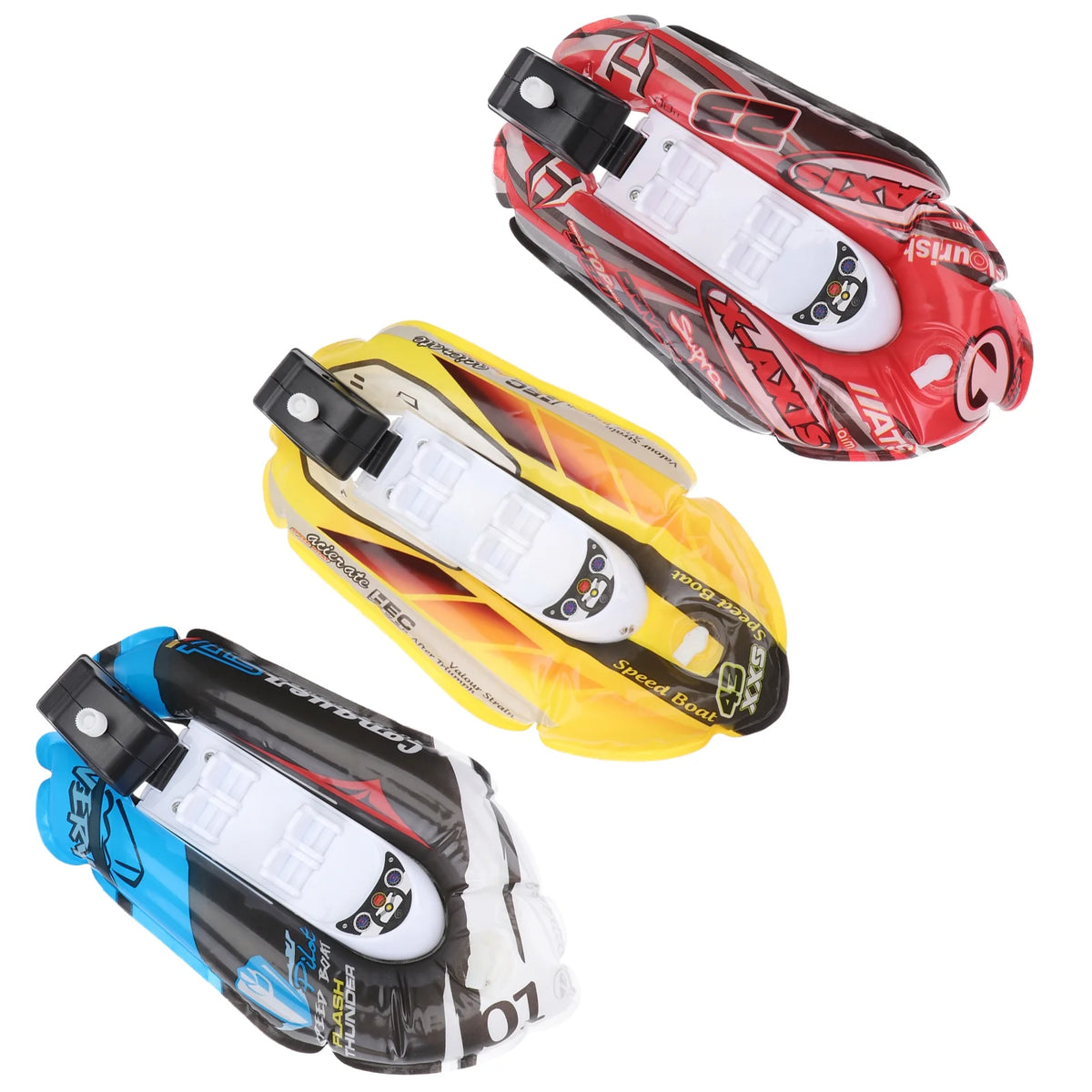 Mini Inflatable Paddle Boat Bathing Toy (Blue + Red + Yellow) W921