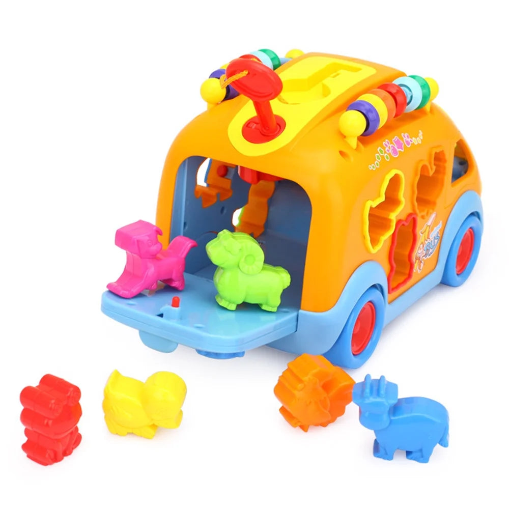 Toddler Music Bus Toy with Animal Matching V9656