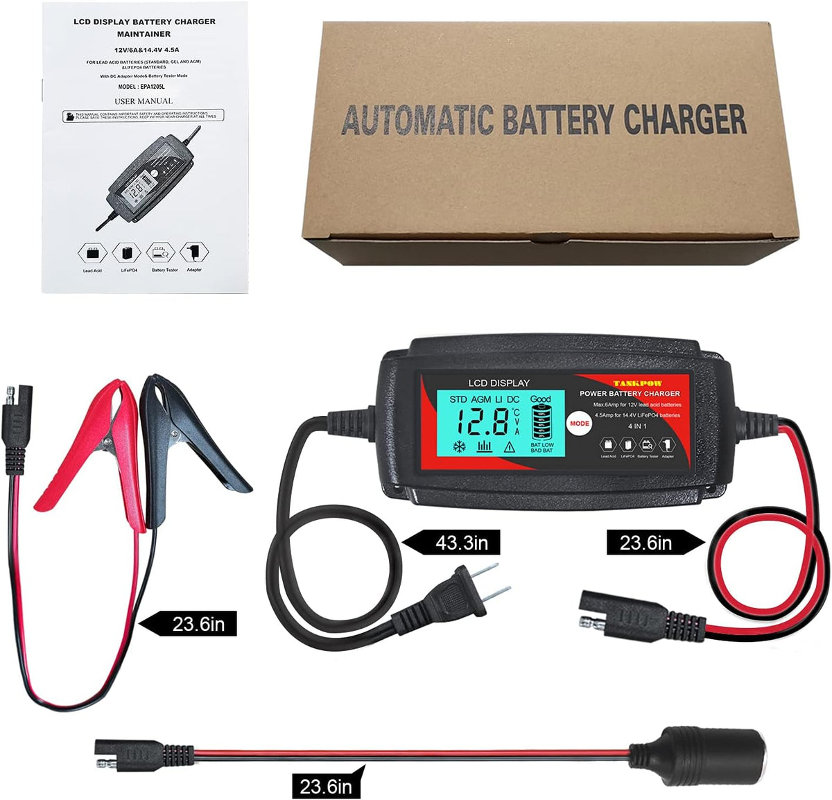 12V Fully Automatic Car Battery Charger B963830