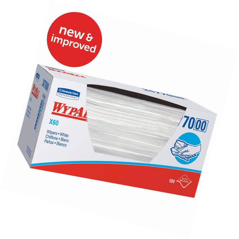 1/4 Fold White Wipers, 11 x 23, 100/Box, 9/Carton H9514