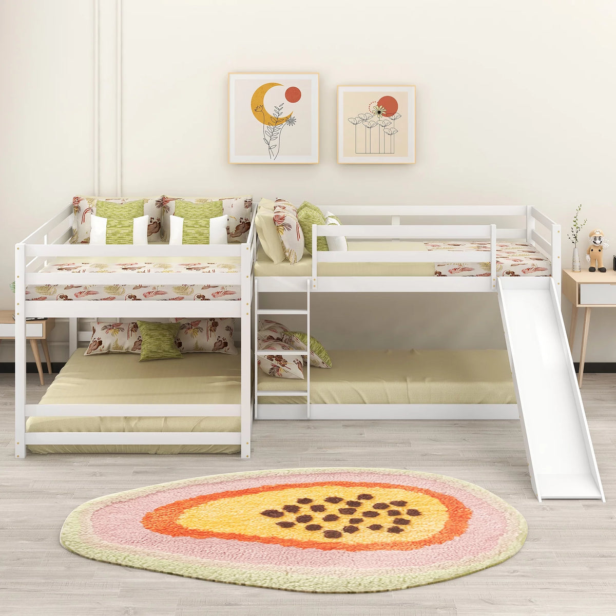 Wood Twin and Full Bunk Beds U524542