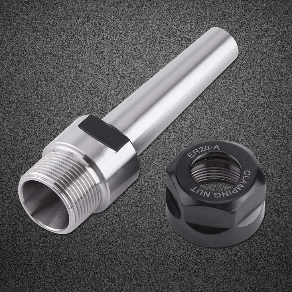 Taper Collet Holder Carbon Steel Chuck Face Milling for ER20 Chucks Pack of 2 J845