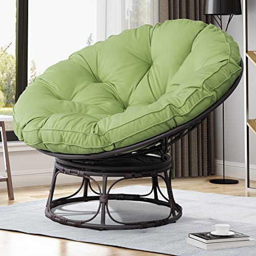 Navy Wicker Papasan Chair with Cushion and Frame X153