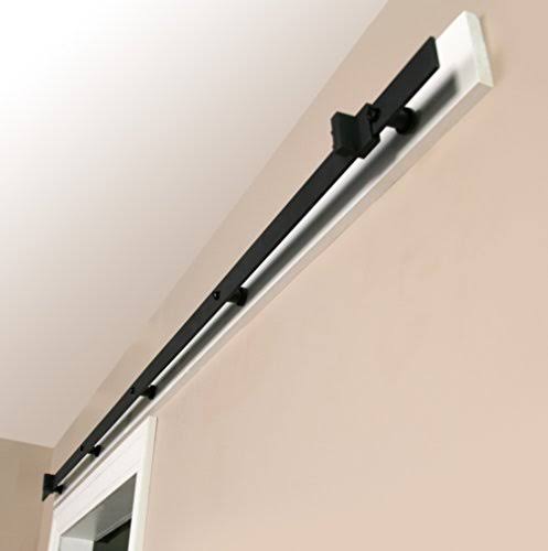 Matte Black Door Barn Hardware Kit B564